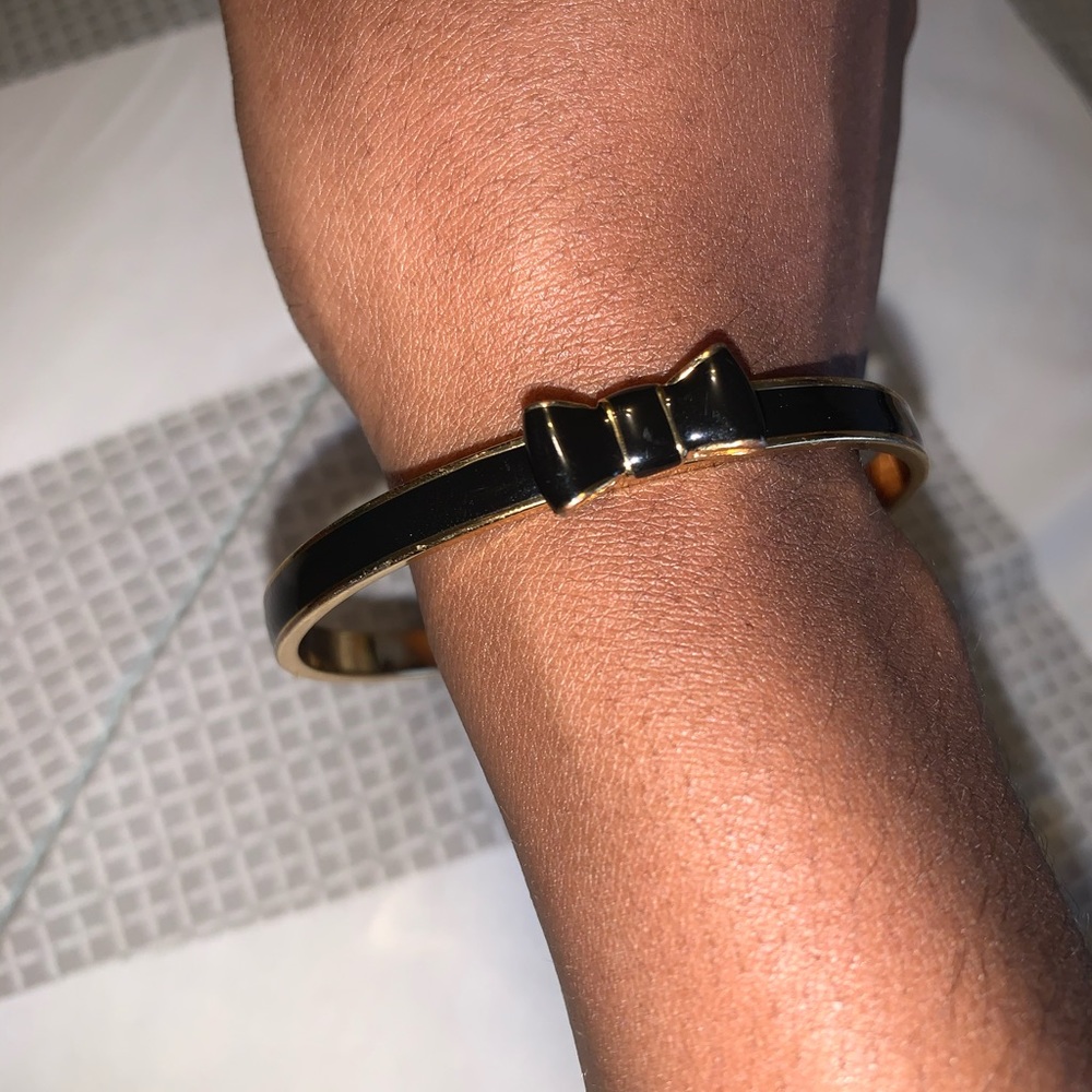 Kate Spade Black and Gold Bangle Bracelet